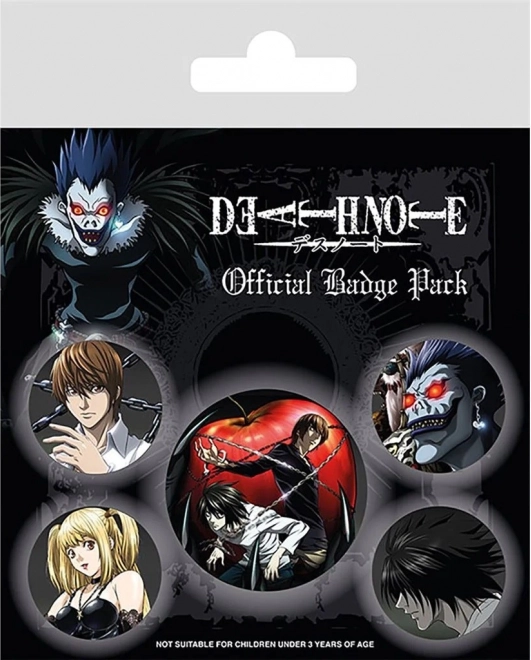 Death Note nozīmīšu komplekts – 5 gab.