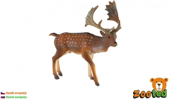 Plastmasas Eiropas dambrieža figūriņa 13 cm