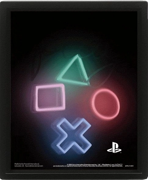 3D attēls PLAYSTATION – lentikulārā druka 23 × 28 cm