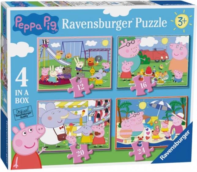 Ravensburger puzle Cūciņa Pepa: Jautras dienas 4 vienā