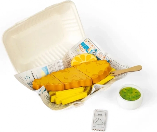Wooden Toys Fish and Chips by Bigjigs Toys