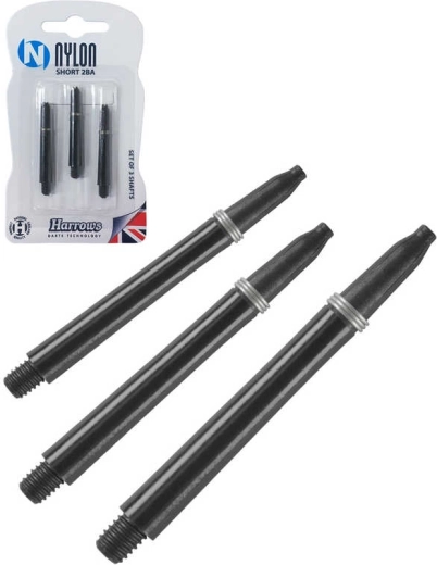 Rezerves šautriņu kātiņi Harrows Nylon Short 2BA (S) – komplekts 3 gab.