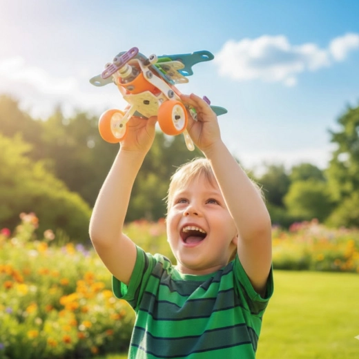 Airplane model for active play