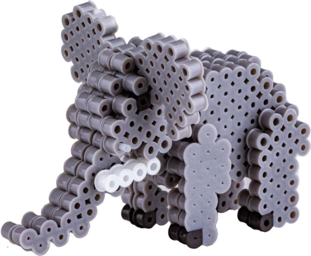 3D zilonīša modelis no pērlītēm