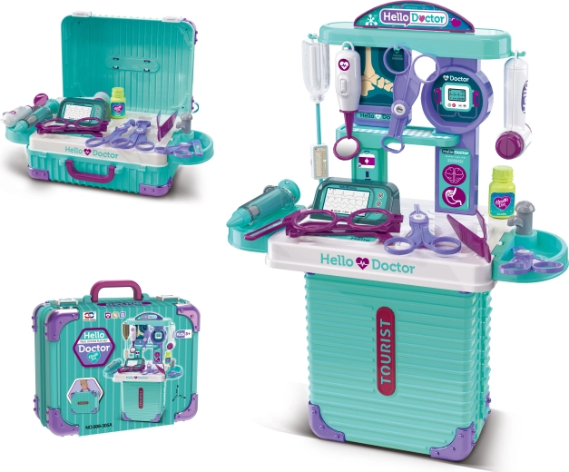 2-in-1 small suitcase and doctor’s office with accessories SPARKYS