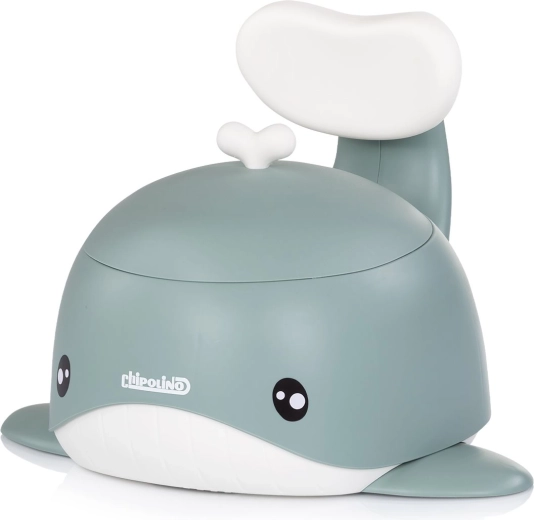 Chipolino bērnu podiņš ar atzveltni Whale zaļš