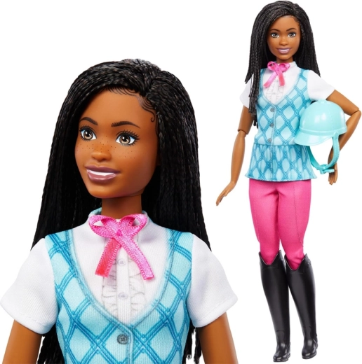 Mattel Barbie Mysteries jāšanas lelle Brooklyn ar ķiveri