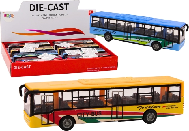 Metāla pilsētas autobuss ar berzes piedziņu 15 cm