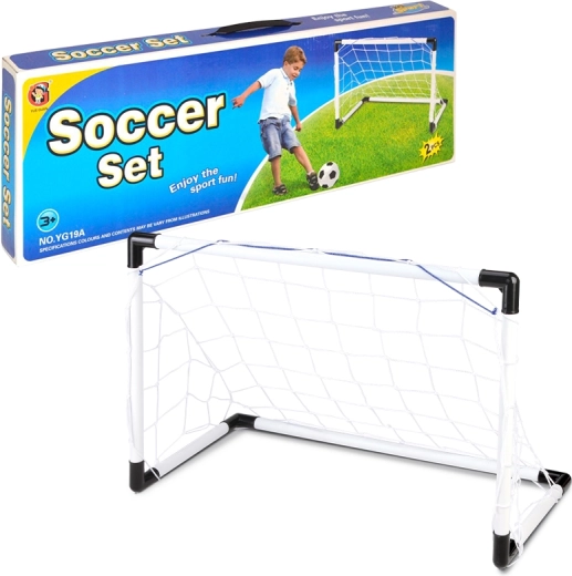 Futbola komplekts – 2 vārti ar bumbu un pumpīti