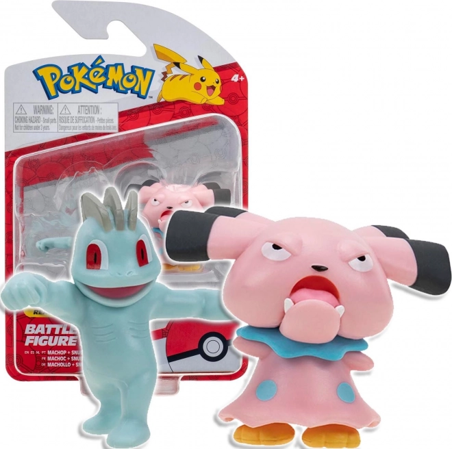 Pokemon Machop and Snubbull – collectible battle figure pack
