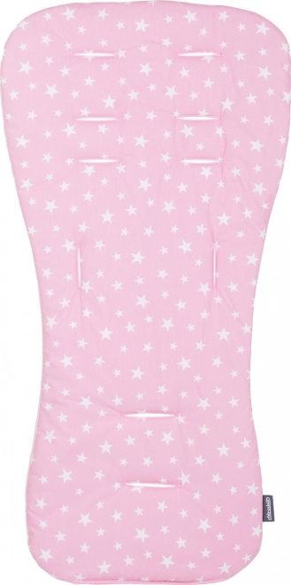 Soft stroller liner pink stars