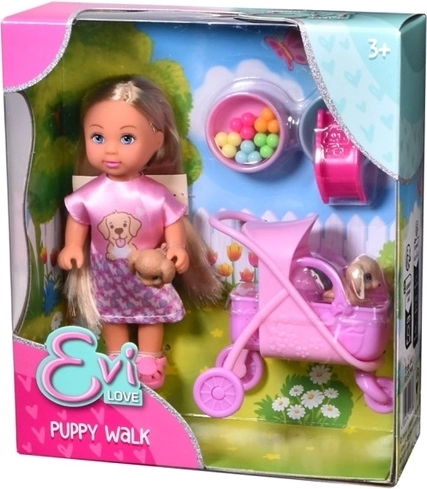 Rolling pink stroller for pets
