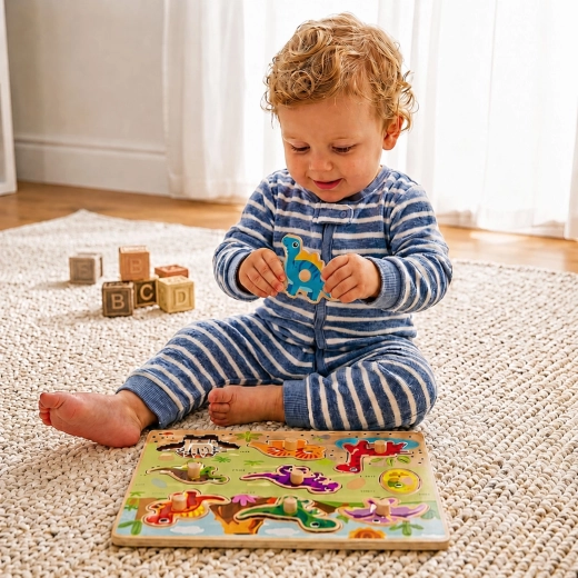 Montessori shape inserting step by step