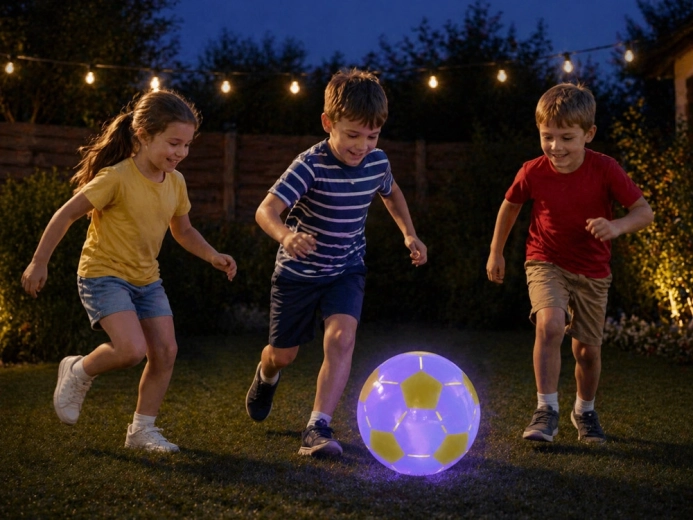 LED lighting for play even at dusk