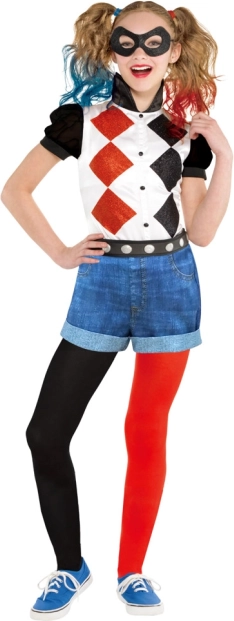 Bērnu Harley Quinn kostīms 8–10 gadu vecumam