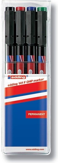 Permanent marker Edding 141 F – set of 4 pcs