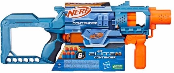 Nerf Elite 2.0 Contender – blasteris ar bungas tipa aptveri