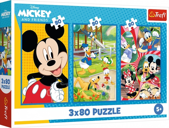 Puzzle 3x80 – MICKEY MOUSE Team by Trefl