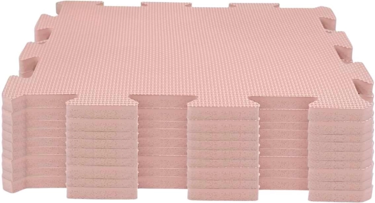 NIDO NIDO putu spēļu paklājiņš puzle taupe pink (9 gab.)