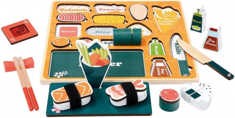 Koka 3D puzle “Sushi bārs” no Bino
