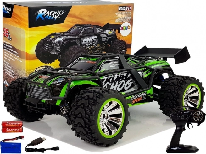 Tālvadības apvidus auto 2.4G 1:18 zaļš