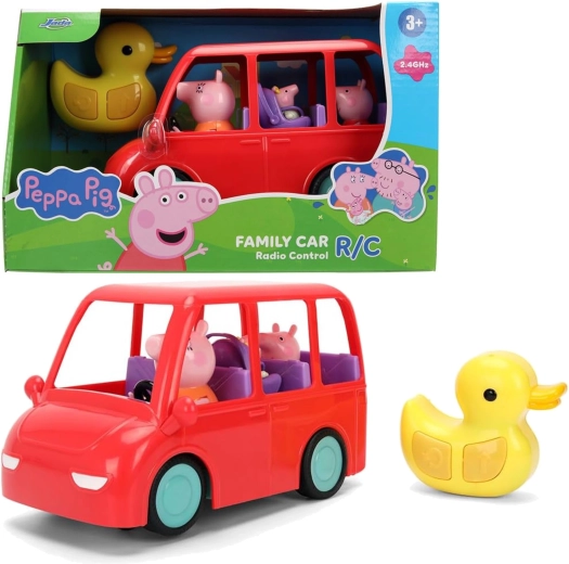 Tālvadības ģimenes automašīna Peppa Pig, 17,5 cm