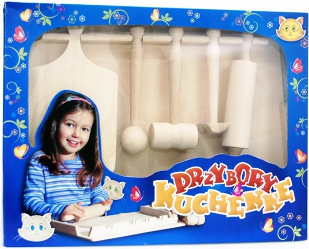 Large wooden kitchen set for children