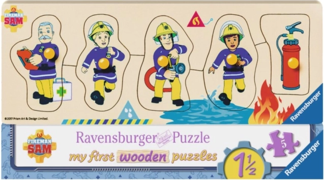 Koka ieliekamā puzle Ugunsdzēsējs Sems un draugi Ravensburger