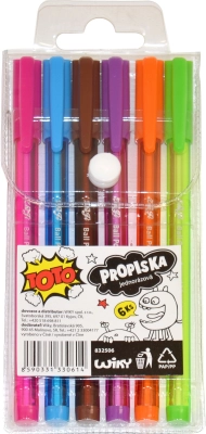 TOTO krāsaino pildspalvu komplekts