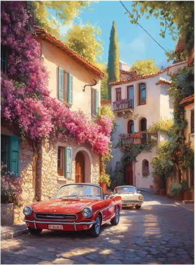 Puzle Bougainvillea Street 1000 gabali