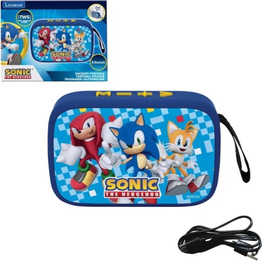 Lexibook pārnēsājamais SONIC skaļrunis ar auduma pārklājumu un TWS
