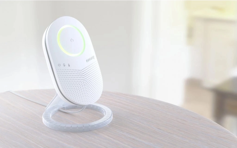 Gentle night light and quiet LED indicators