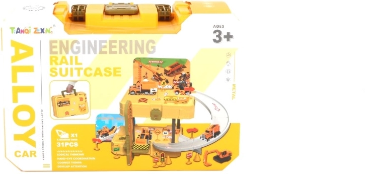 Construction Machinery Play Set in a Carry Case