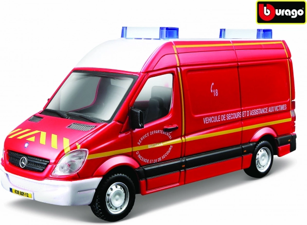 Metāla modelis Mercedes‑Benz Sprinter 1:50 no Bburago