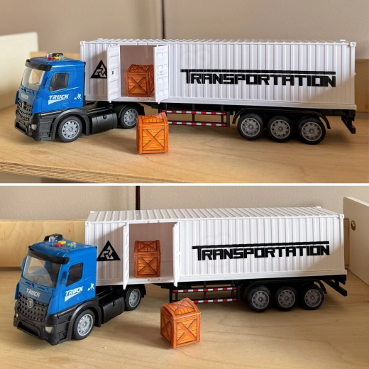 Opening container and cargo