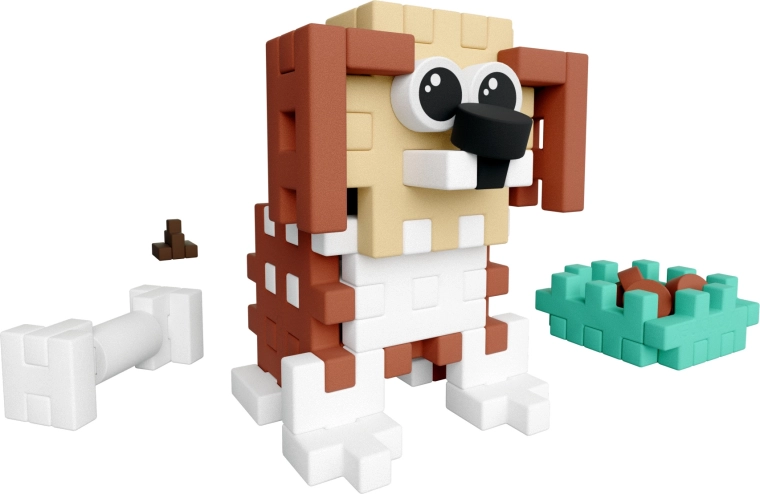Adorable beagle with accessories for imaginative play