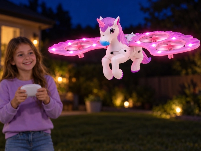 Pink illuminated wings
