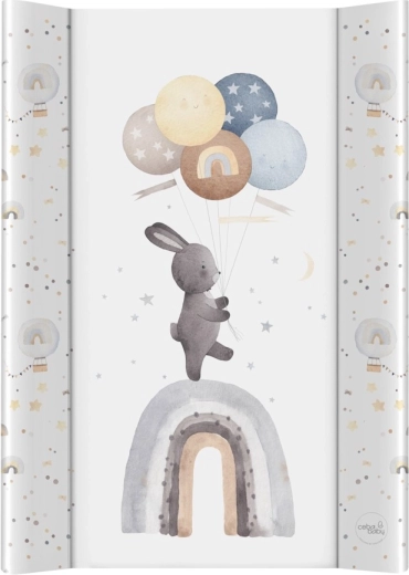 Ceba Baby changing mat with rigid board 50 × 70 cm Basic Rainbow Walk