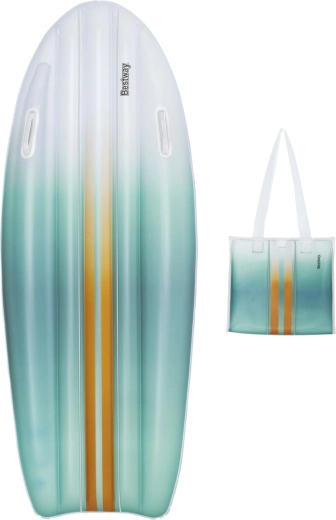 Bestway piepūšamais pludmales atpūtas matracis ar rokturiem TAHITI 183 × 71 cm + pludmales soma