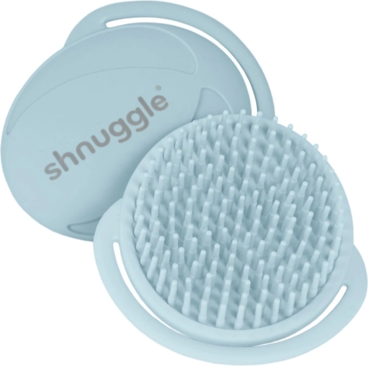 Shnuggle bērnu silikona birste blue