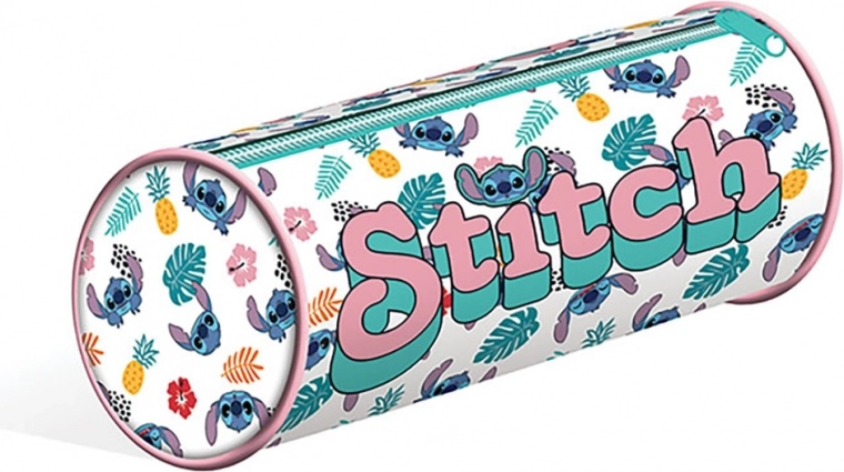 Apaļš penālis Lilo un Stitch baltā krāsā