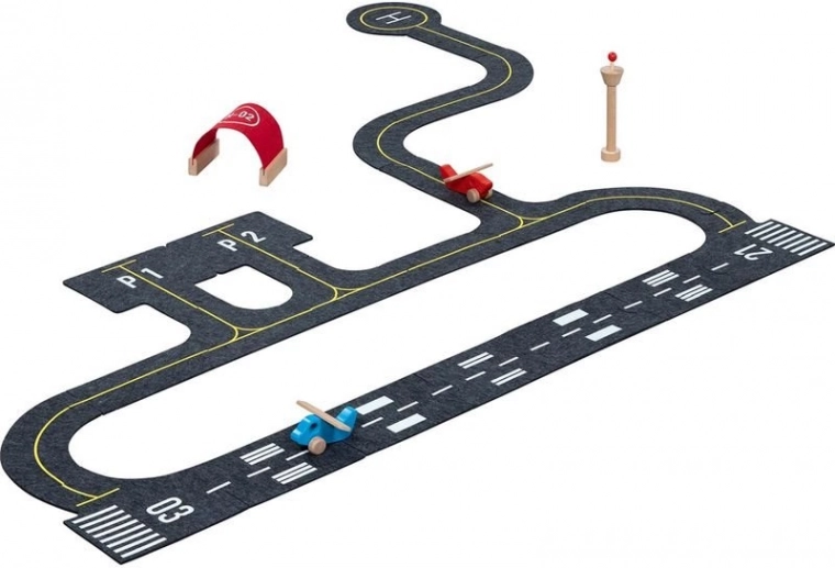 Goki floor outline puzzle airport 26 pieces