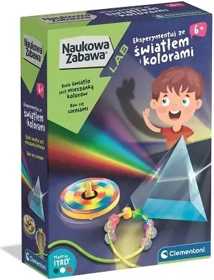 Clementoni gaisma un krāsas – izglītojošs eksperimentu komplekts bērniem