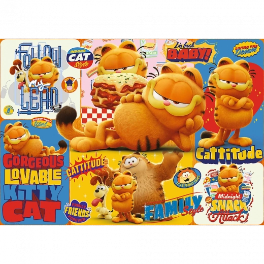Puzle 1000 gabali Garfield – piedzīvojums (Trefl)