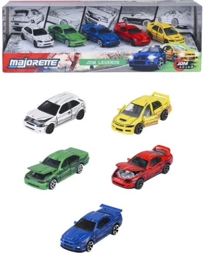Majorette JDM Legends Car Model Set - 5 pcs