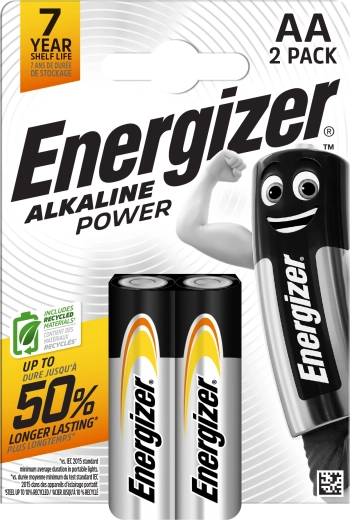 Sārma baterijas AA ENERGIZER Alkaline Power, 2 gab.