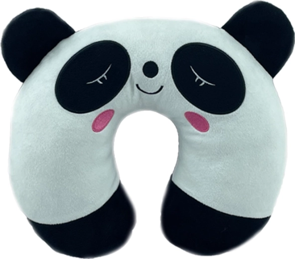 Plush panda headrest