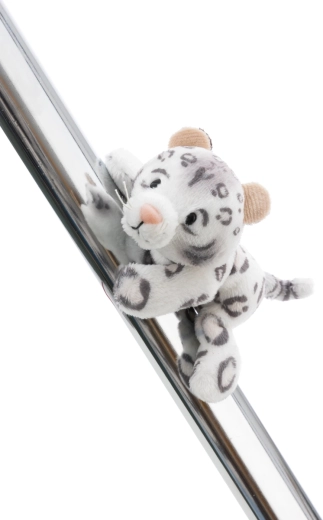 Magnētiska plīša kaķenīte sniega leopards NICI GREEN Eleni Snowbell 12 cm