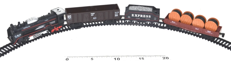 Train set with light effects