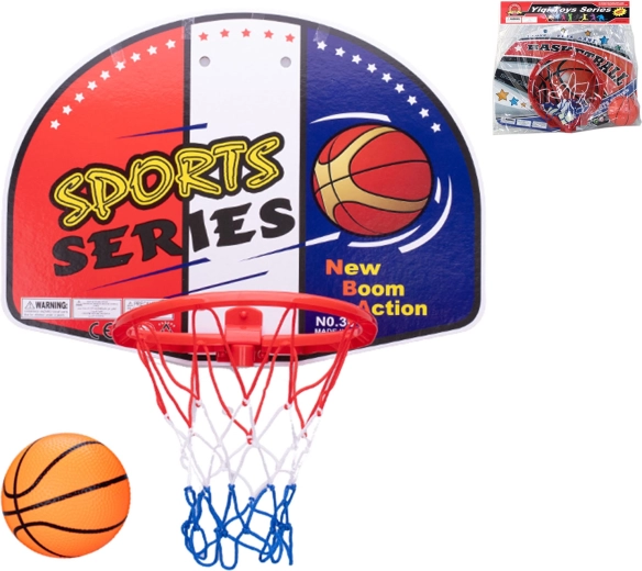 Bērnu basketbola grozs ar bumbu 47,5 × 28 × 35,5 cm